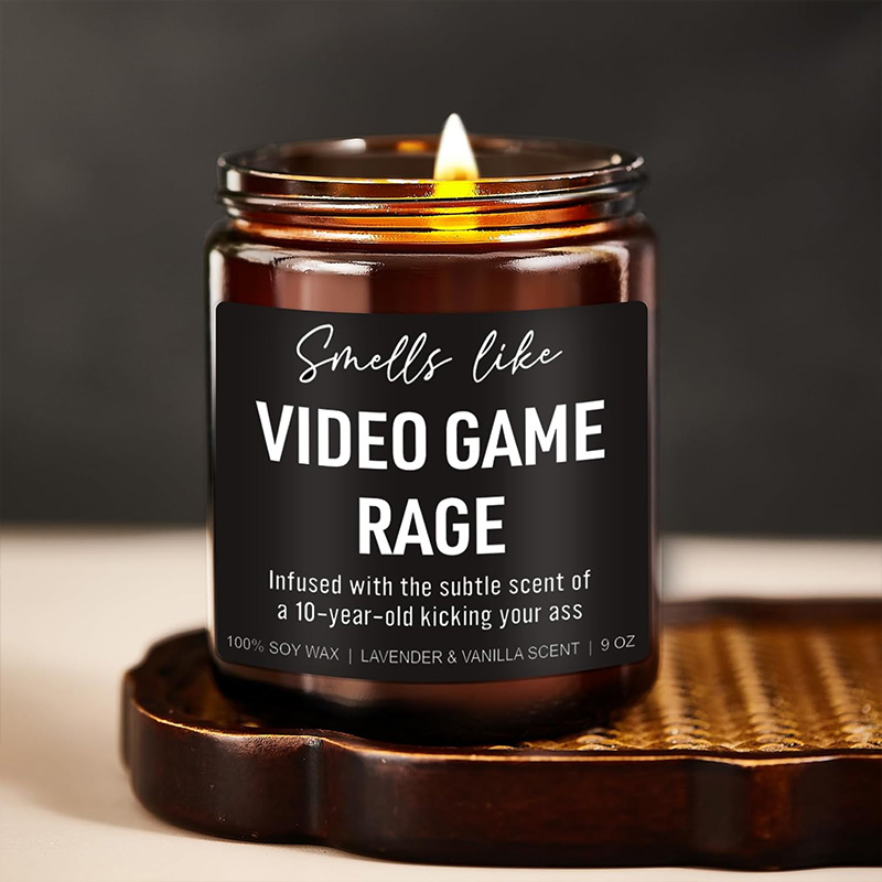 Funny Gamer Candle