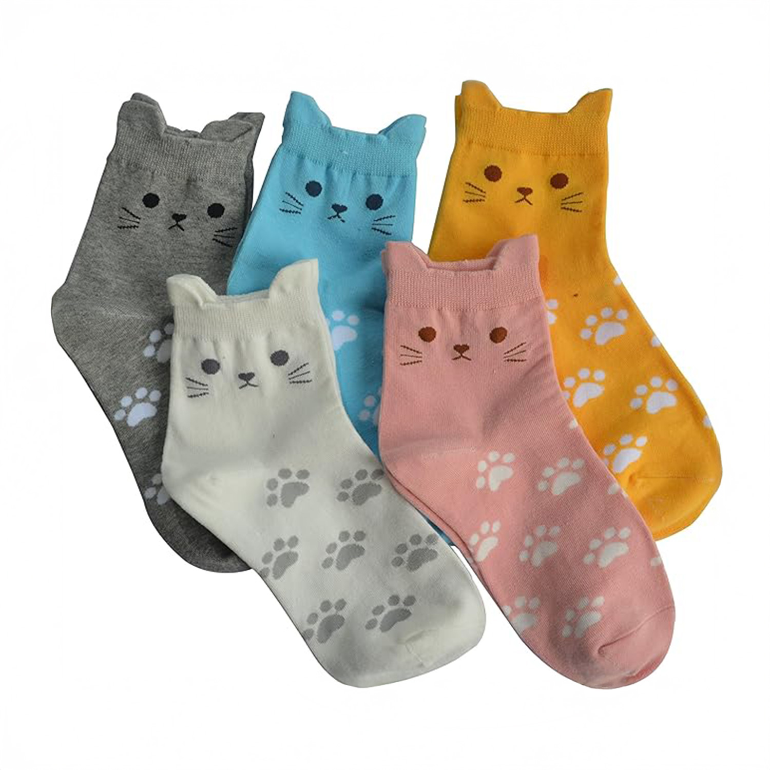 Jeasona Women's Cat Socks Cat Gifts Cute Animal Socks Dog Owl Gifts for Women