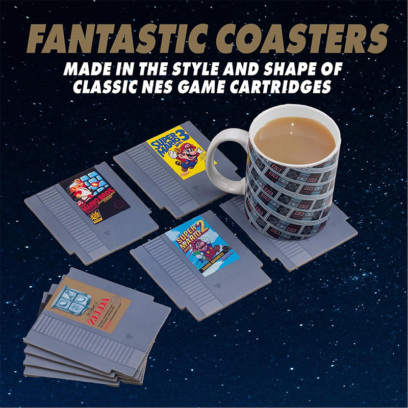 Paladone Nintendo NES Cartridge Retro Drink Coasters